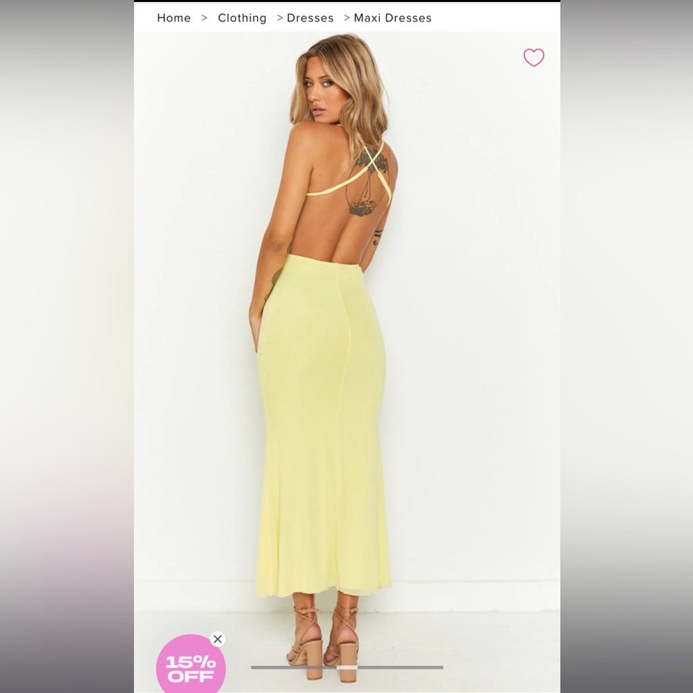 Beginning Boutique Sunny Yellow Maxi Dress - Picture 2 of 4